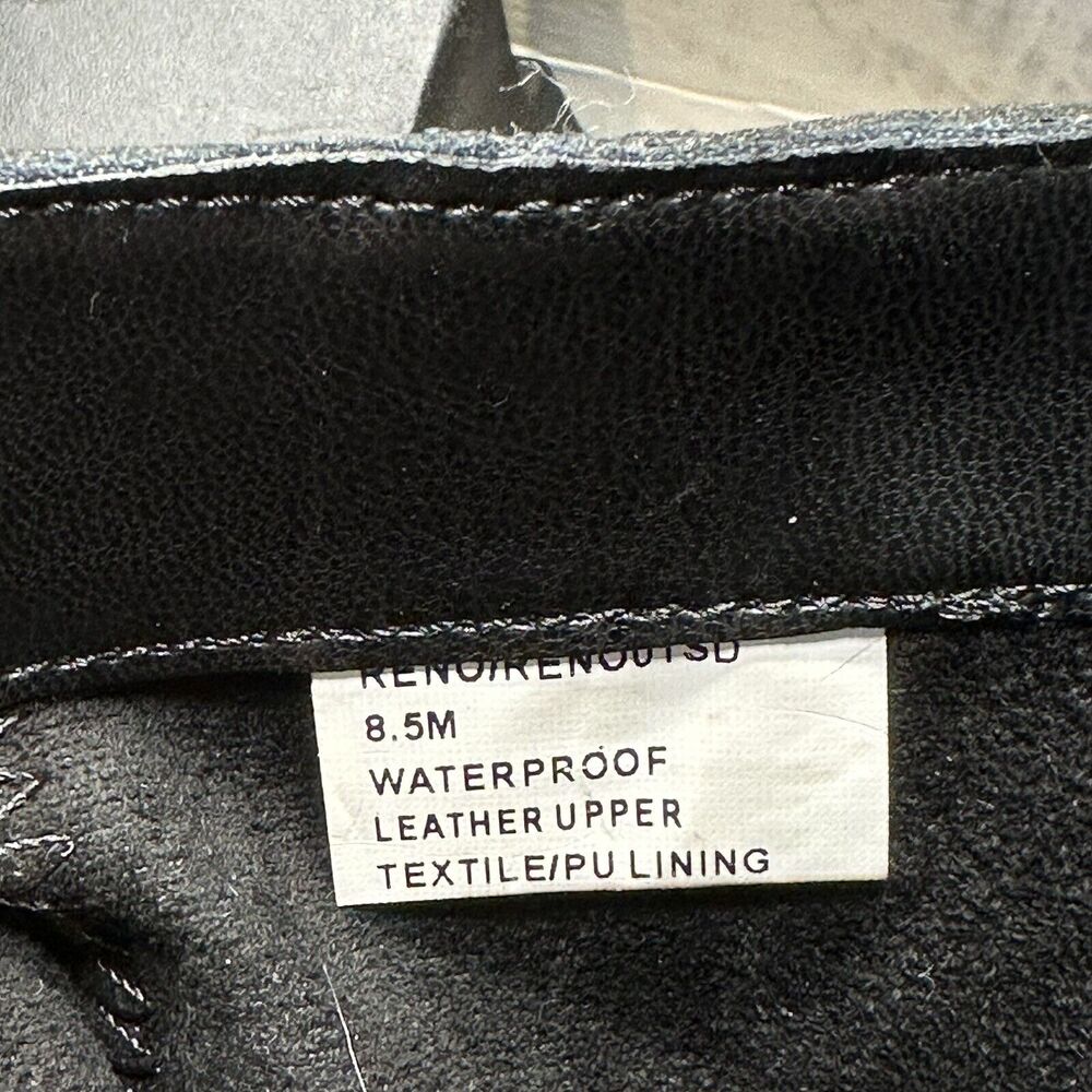 Blondo Reno Womens Size 8.5 Combat Boots Black Waterproof Leather Heel Boots New - Picture 10 of 12